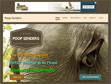 Tablet Screenshot of poopsenders.com